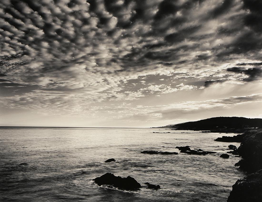 Photograph, Roman Loranc: Roman Loranc (Polish, b.1956), "Messangers (The Sea Ranch, CA)," gelatin silver print, pencil signed lower right, edition 9/50, gallery label (Studio 391, Gualala, CA) affixed verso, image: 16"h x 20"