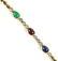 Sapphire, ruby, emerald, diamond and 14k yellow gold - 3