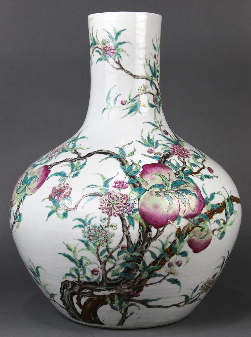 Chinese Stickneck Vase, Nine Peaches (1 of 6)