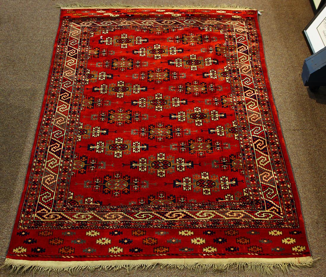 Antique Turkomen Yomut Kapsagul carpet (1 of 3)