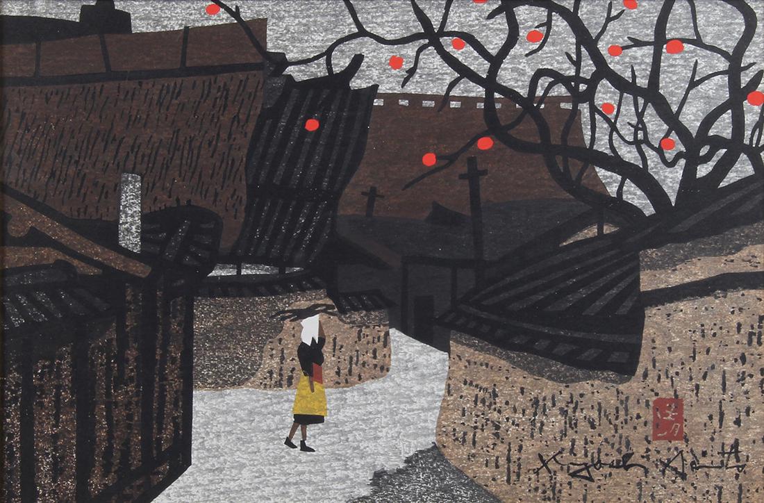 Japanese Modern Woodblock Print, Saito Kiyoshi (1 of 2)