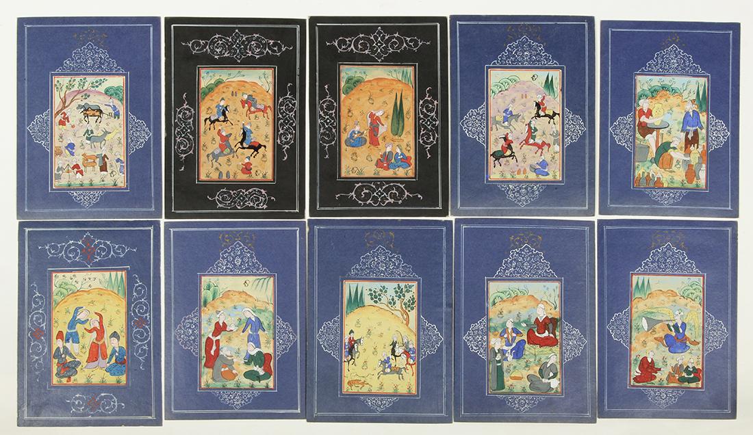 Indo-Persian Illustrated Miniature Paintings (1 of 6)