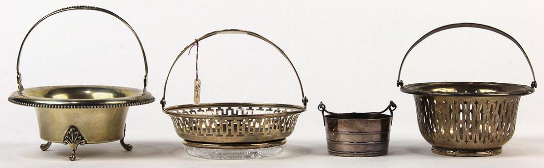 Assorted American sterling silver swing handle bon bon (1 of 5)