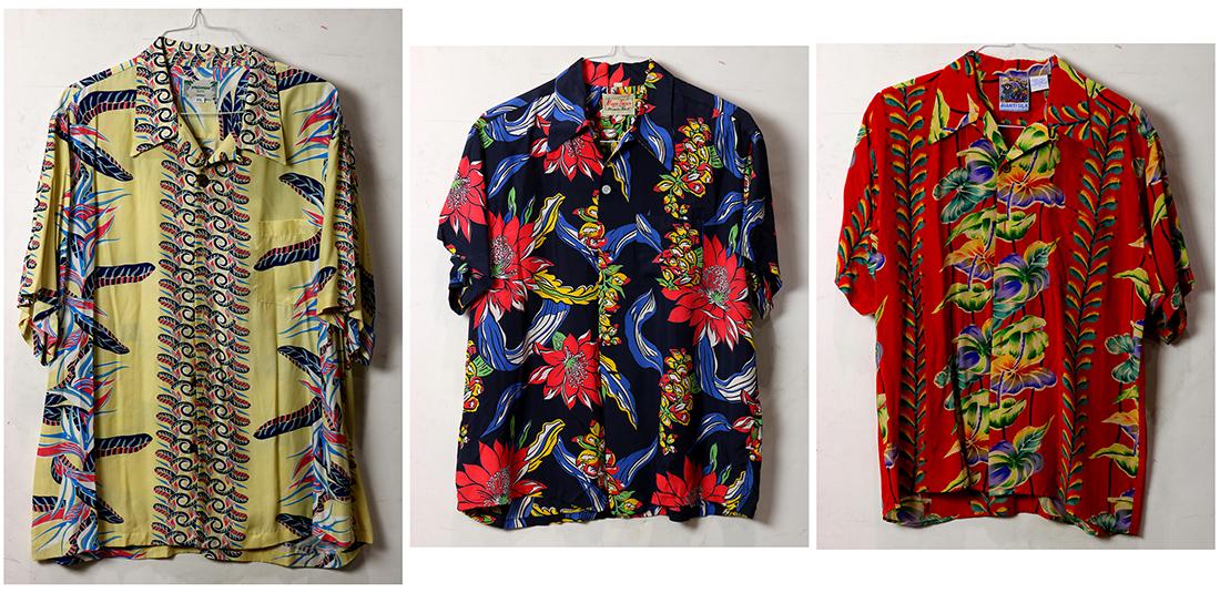 Hawaiian shirts, makers include Mark Twain, Kamehameha, (1 of 4)