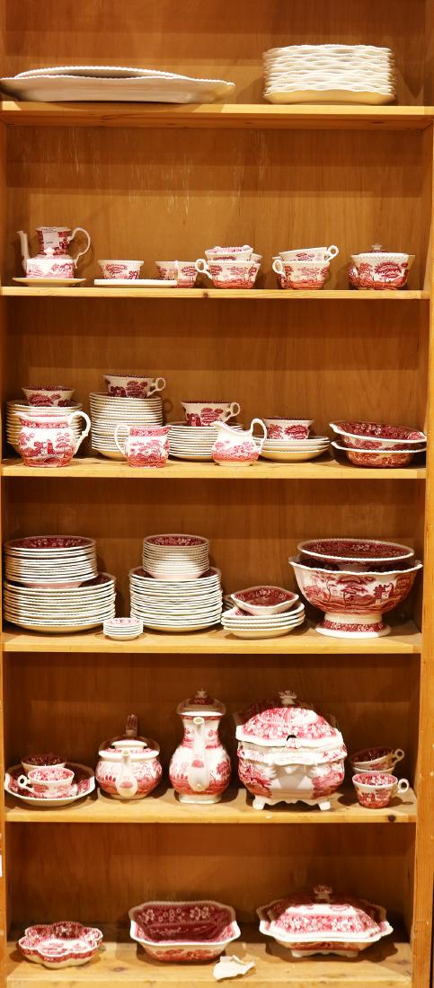 Six shelves of Copeland table service for twelve in the (1 of 1)