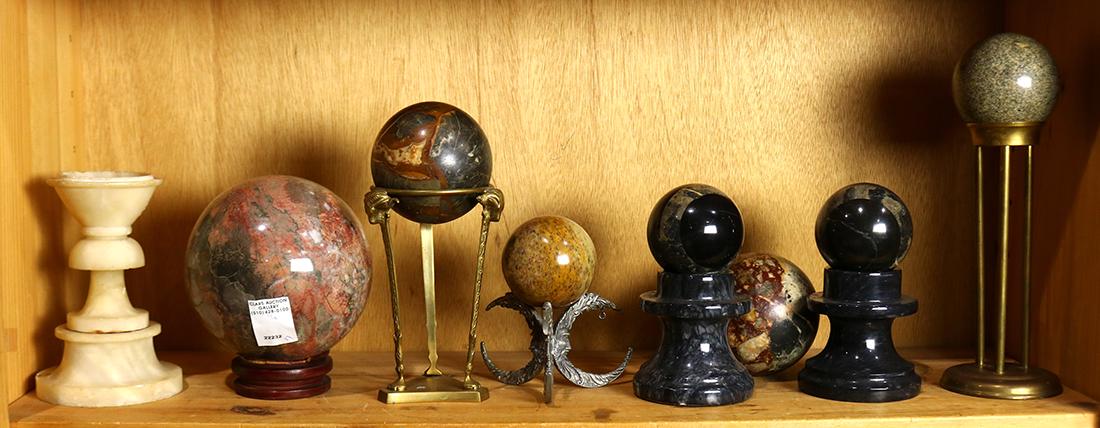 Collection of Grand Tour style marble spheres (1 of 1)