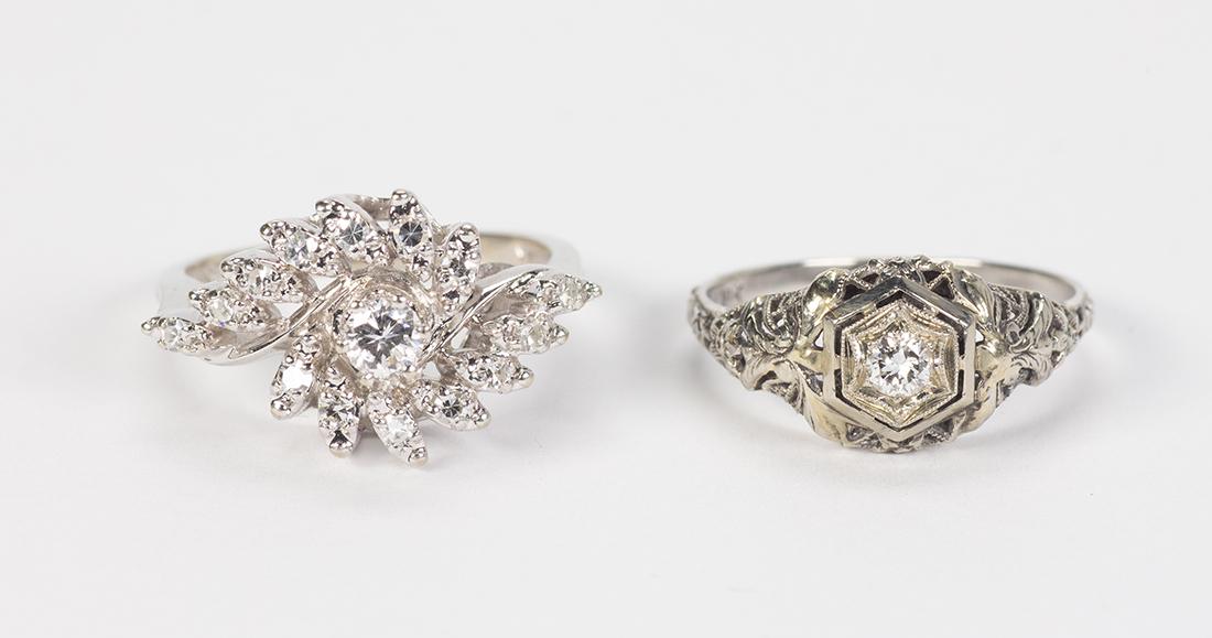 Diamond and white gold rings (1 of 7)