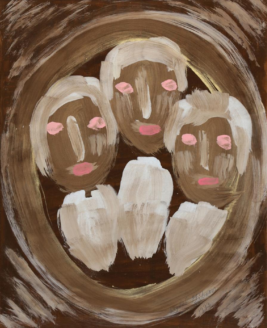 Gouache on paper, Sybil Deyarmon Gibson (1 of 4)