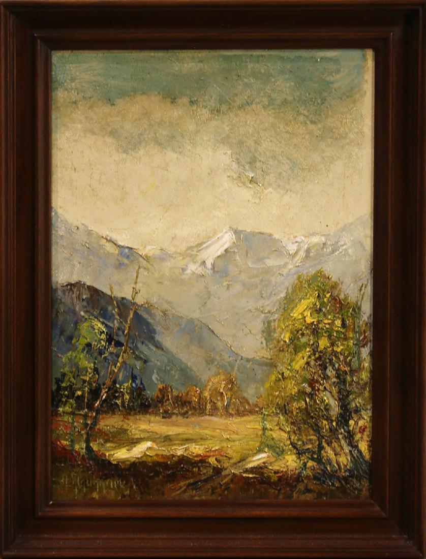 Painting, Mountains and Trees (1 of 1)