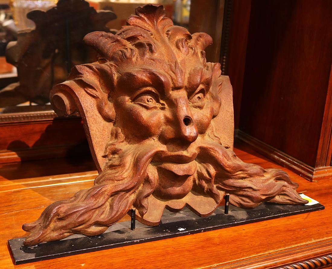 Cast iron figural architectural element, early 20th (1 of 1)