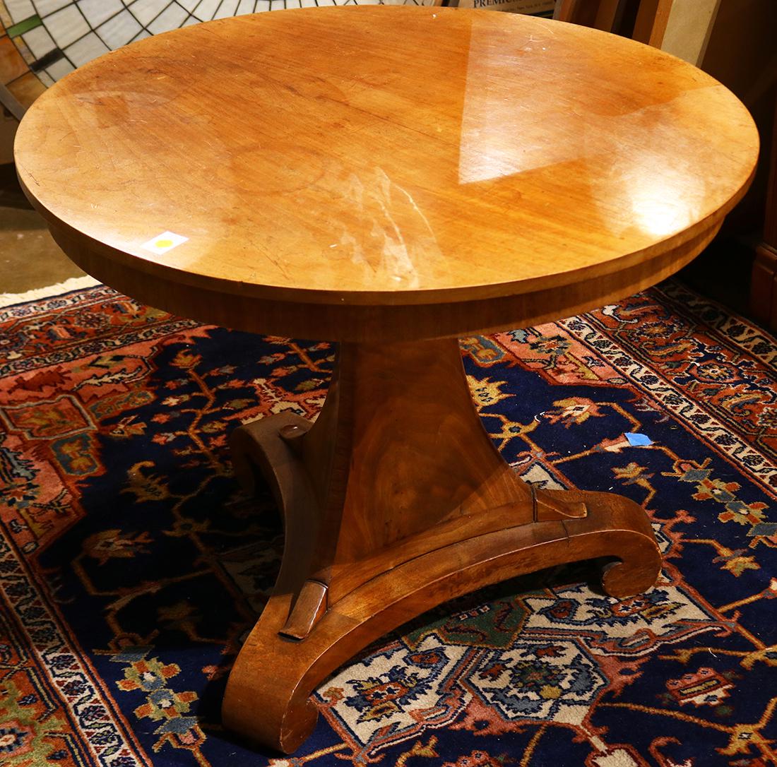 Dutch Empire mahogany circular top table (1 of 1)