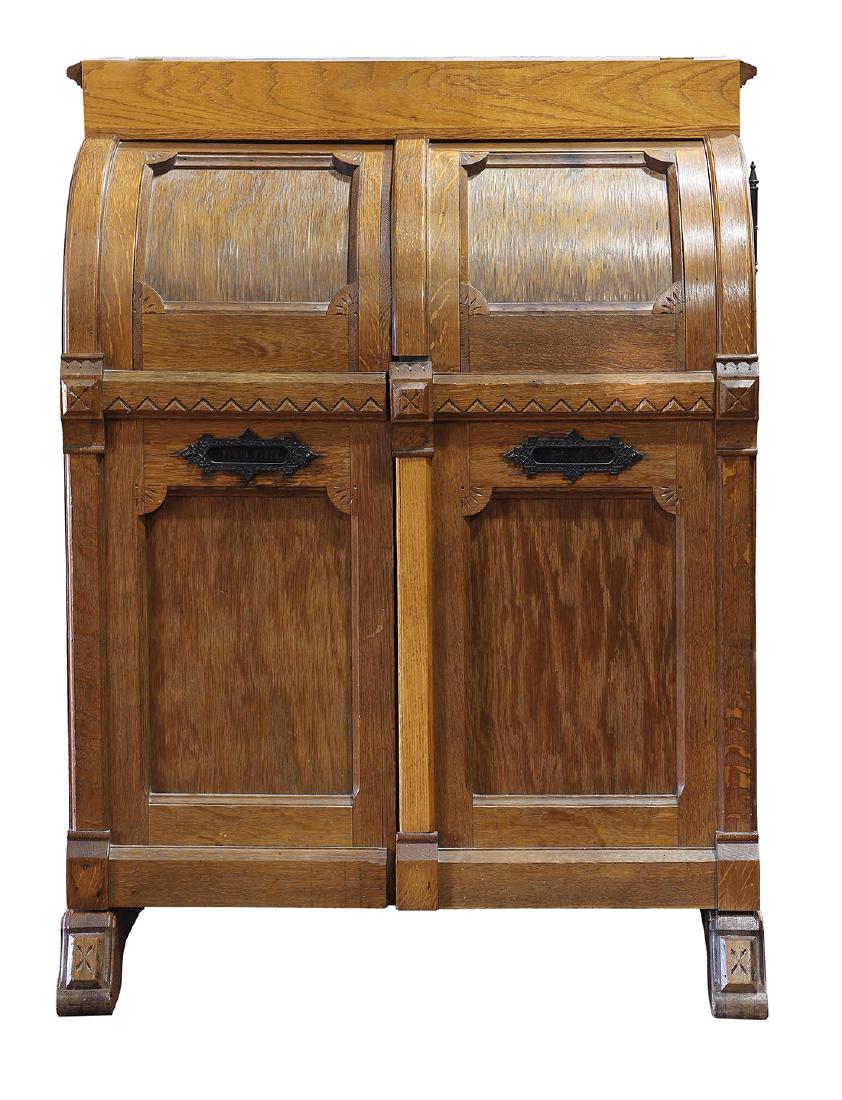 American Wooten patent desk executed in oak (1 of 10)