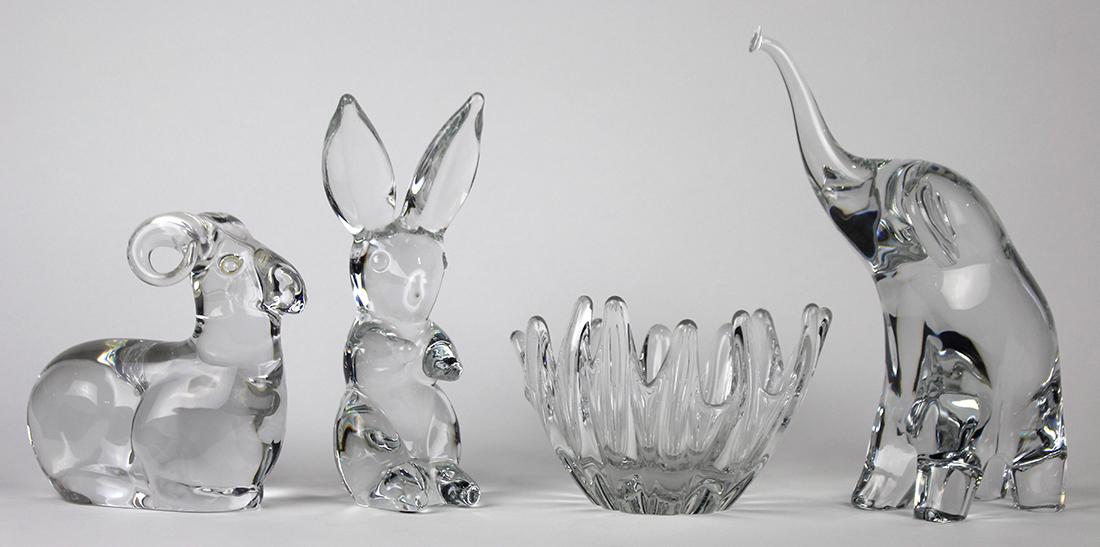 Daum France crystal figurines (1 of 6)