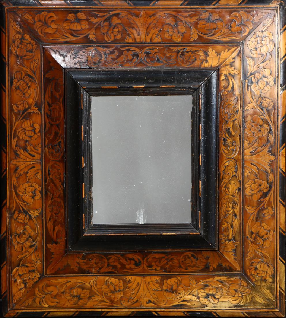 Dutch Baroque part ebonized marquetry inlaid looking (1 of 2)