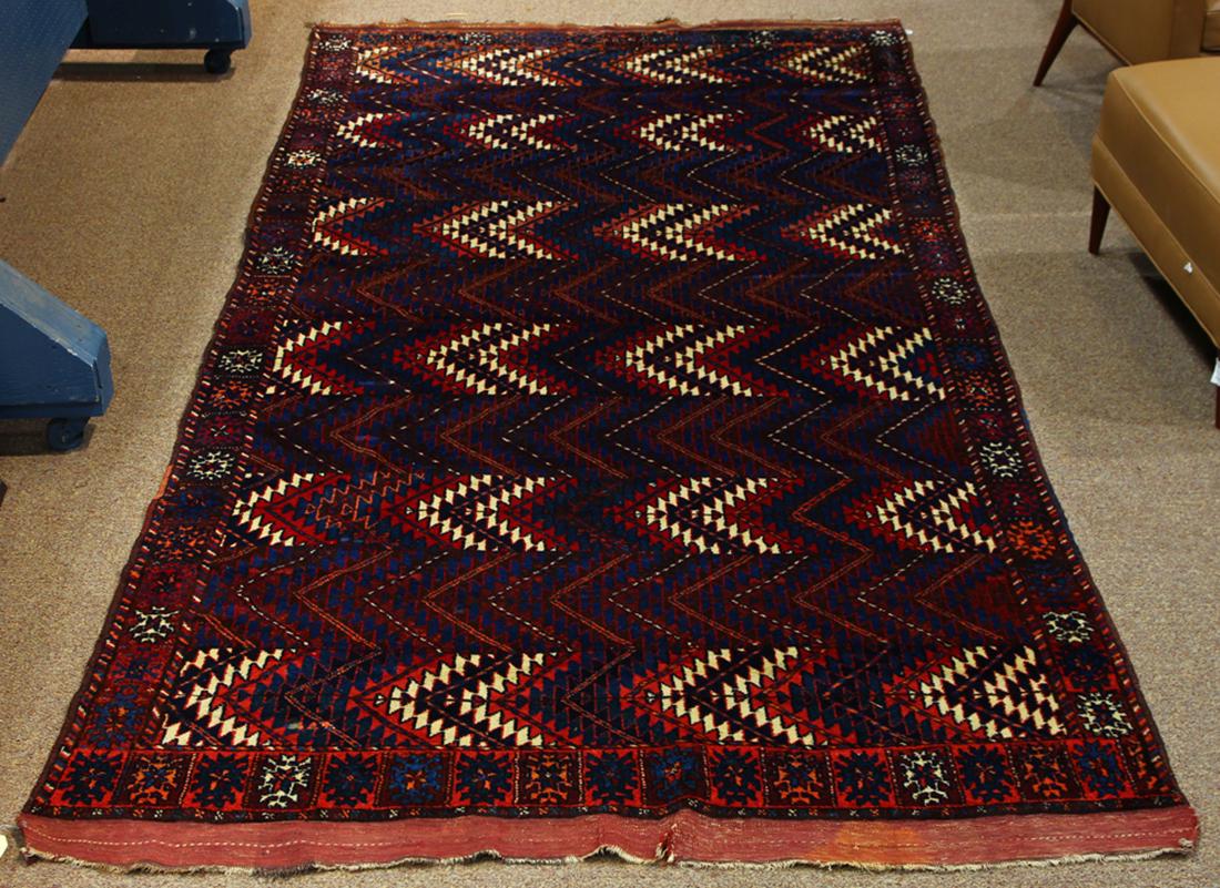 Yamat carpet or clothing cover, 5'1'' x 10'6'';: Yamat carpet or clothing cover, 5'1'' x 10'6''; Provenance: Dr. Fenwick C. Riley Collection, collected between 1998-2008 in Riyadh, Saudi Arabia