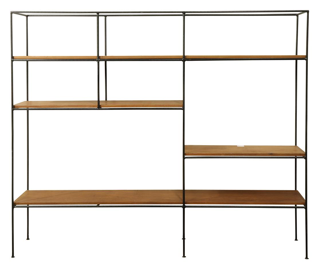 Muriel Coleman room divider having a black rebar frame (1 of 3)