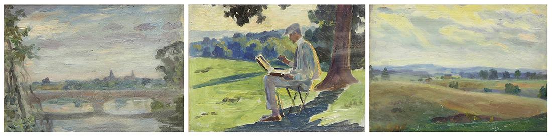 Alfred Juergens, se of three paintings (1 of 8)