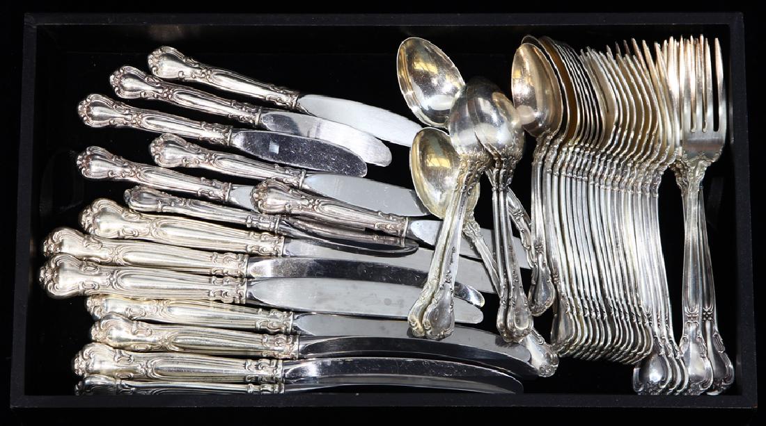 Gorham sterling silver flatware service for seven in (1 of 2)