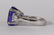 Tanzanite, diamond and platinum ring - 3