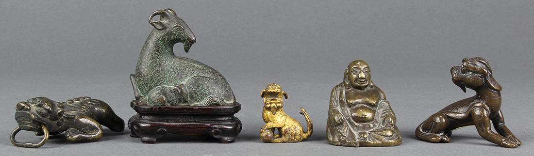 Chinese Small Bronzes, Mythical Beasts (1 of 5)