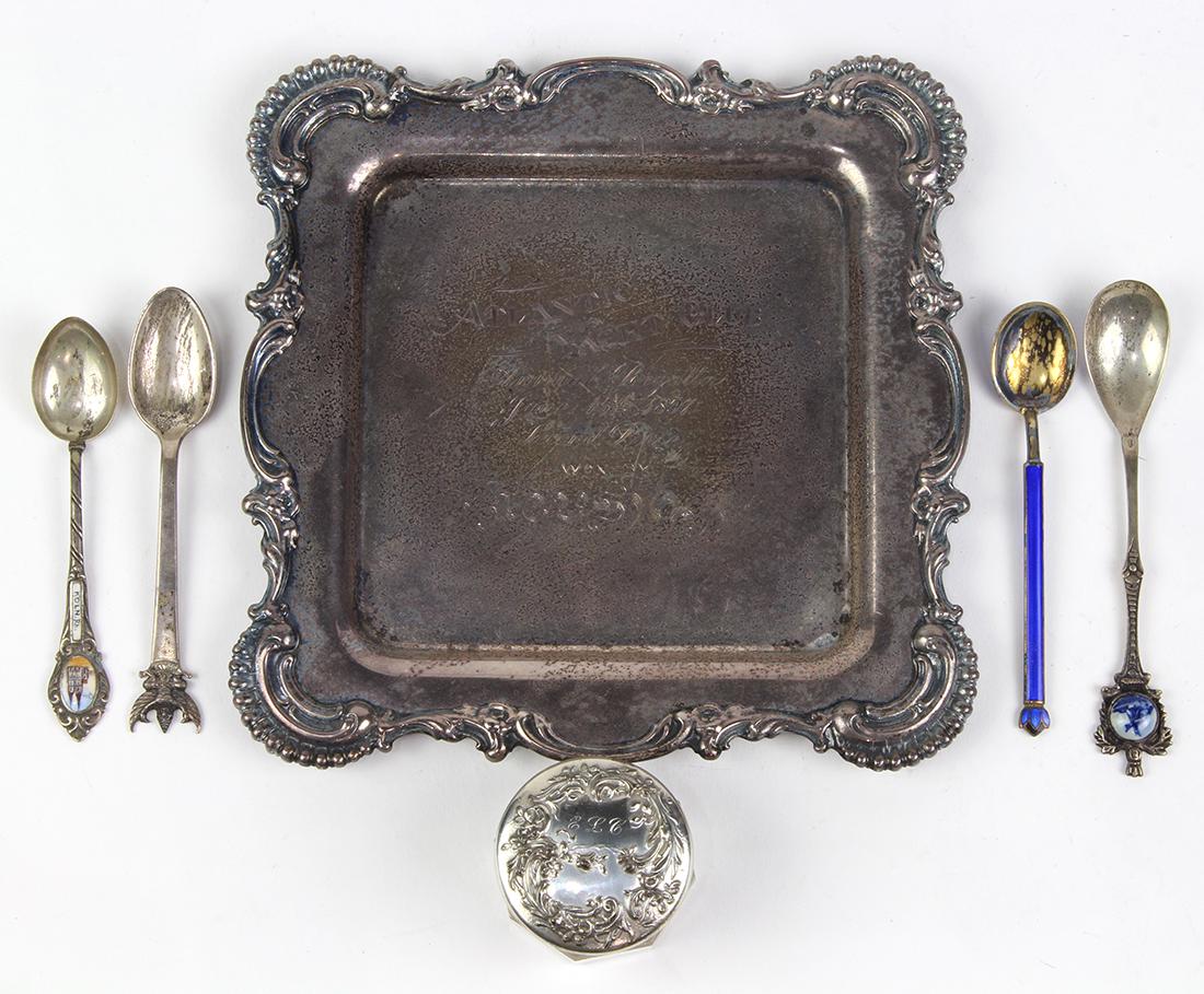 Assorted silver table articles, including a Whiting (1 of 5)