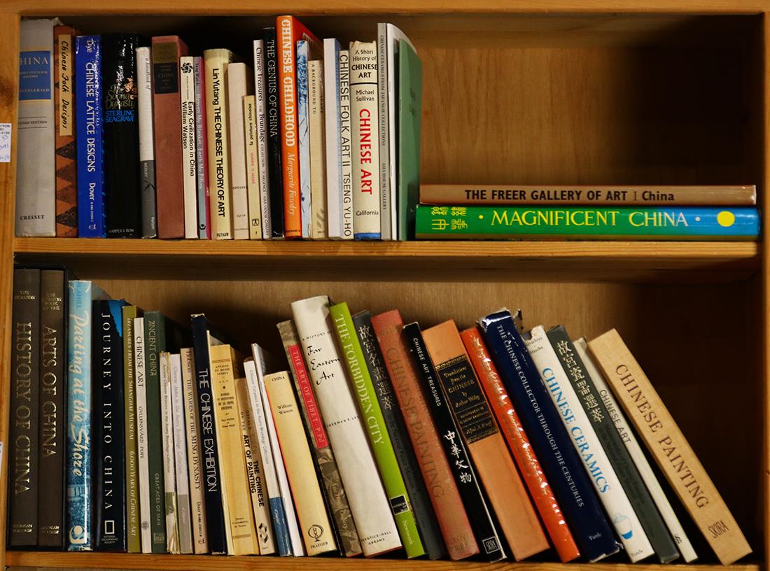 Two Shelves of Books on Chinese Art and Culture, Tibet (1 of 1)