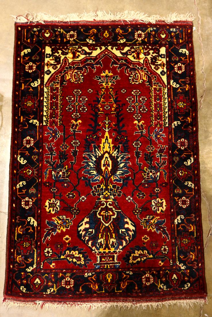 Turkomen Beshir Prayer carpet,  2'8" x 4'1"; (1 of 2)