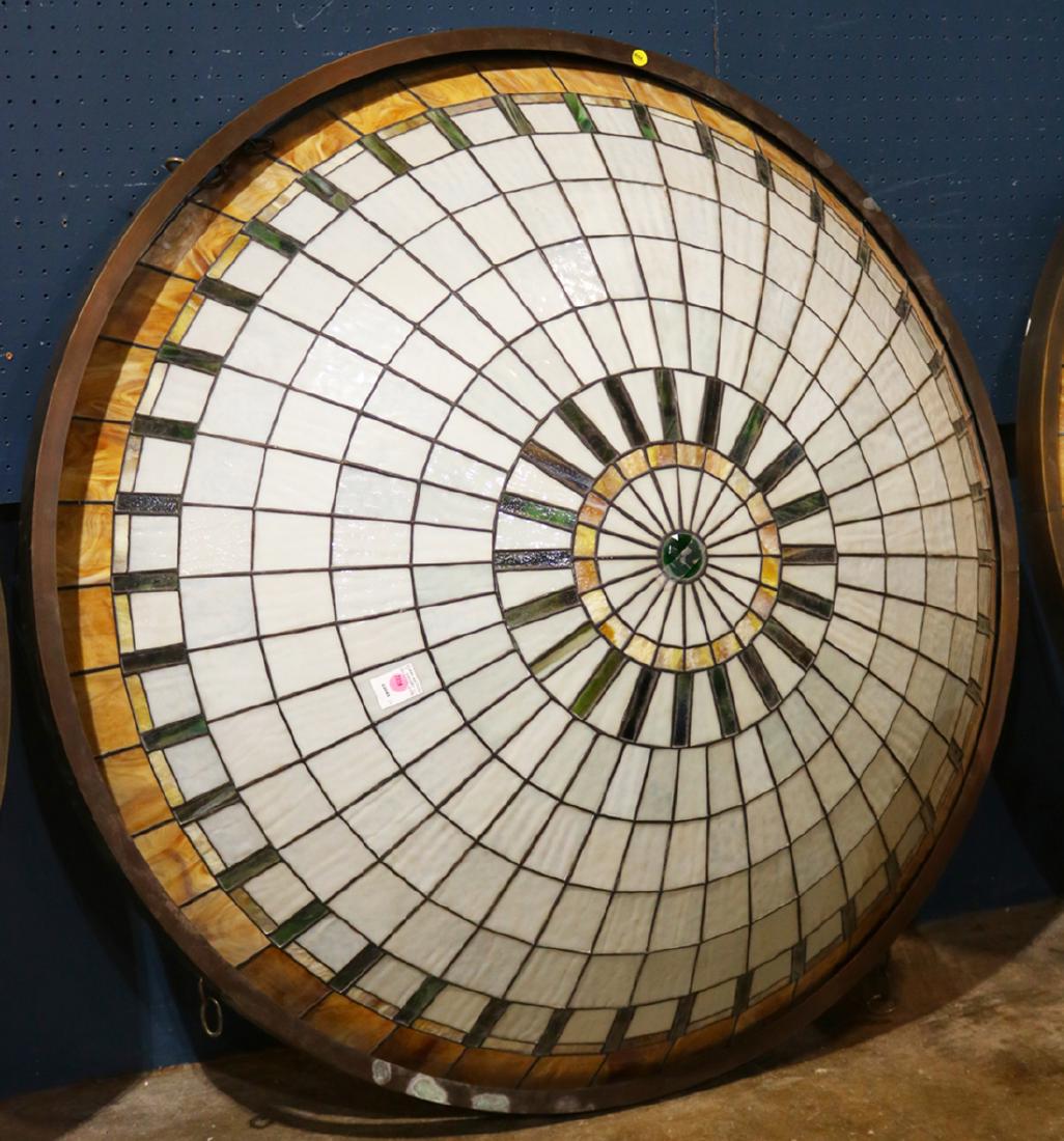 Arts and Crafts style leaded glass pendant lamp, having (1 of 1)