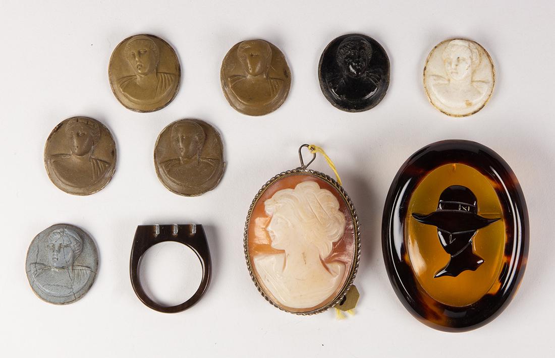 Collection of multi-stone, cameo, silver and metal (1 of 2)