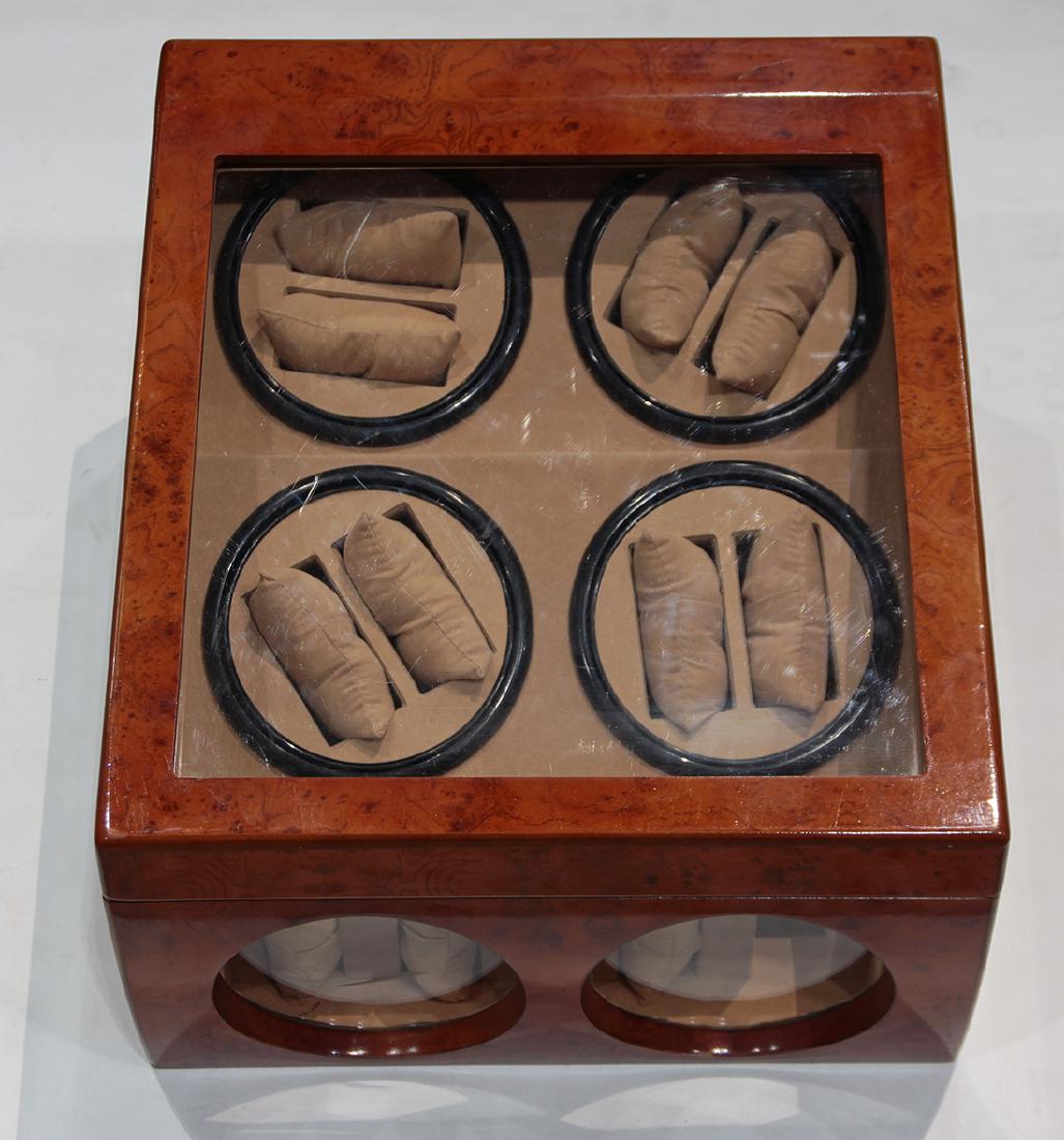 Automatic dial quad wood watch winder and display (1 of 3)