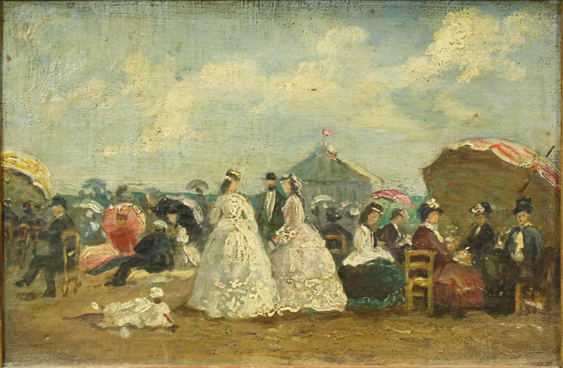 Painting, Follower of Eugene Boudin (1 of 3)