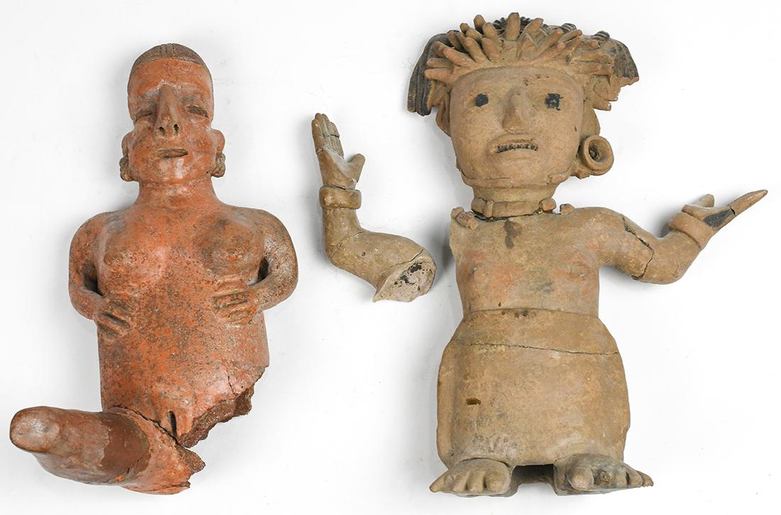 (lot of 2) Pre-Columbian figural group, including a (1 of 8)