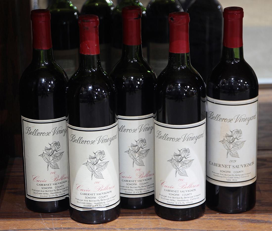(lot of 5) 1979 Bellerose Vineyard Cabernet Sauvignon, (1 of 1)