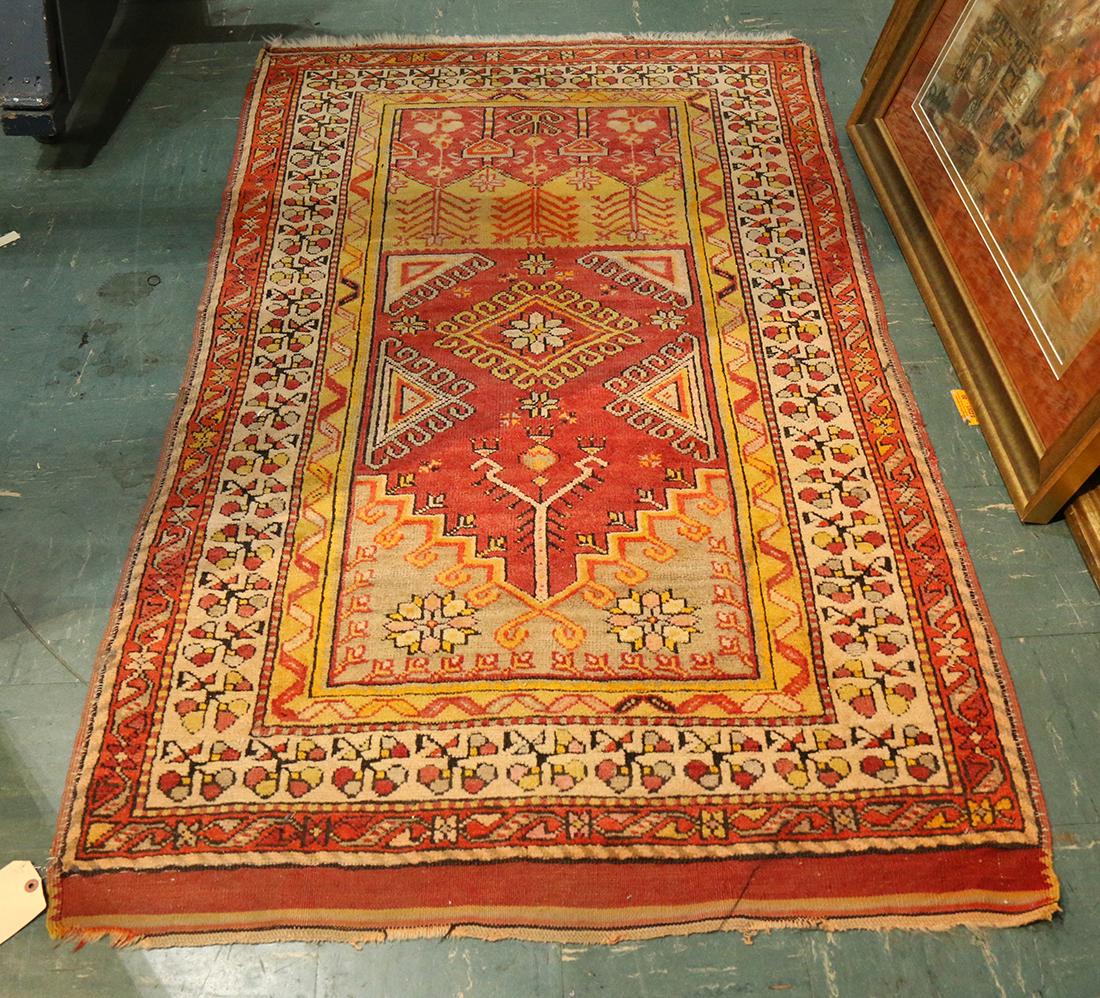 Caucasian Prayer carpet, 3'4" x 5'6": Caucasian Prayer carpet, 3'4" x 5'6"