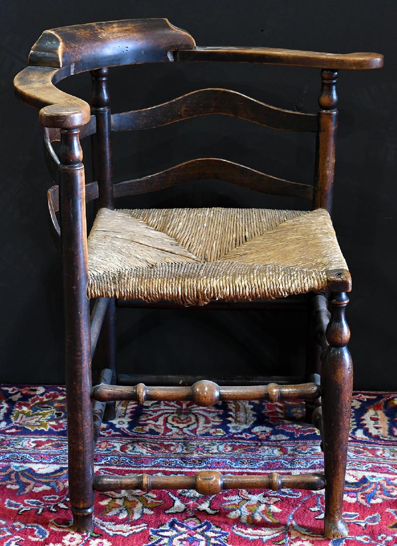 Connecticut Queen Anne corner chair circa 1750, with (1 of 2)