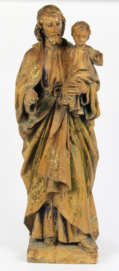 German carved wood figure (1 of 5)