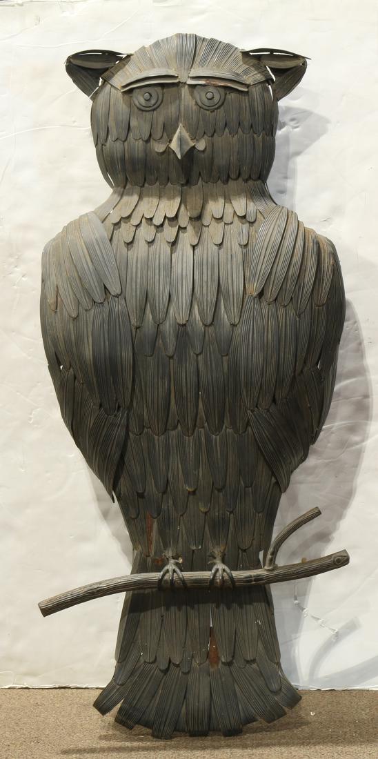 Mid Century owl form wall hanging (1 of 2)