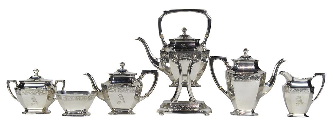 Wallace sterling silver hot beverage service (1 of 4)