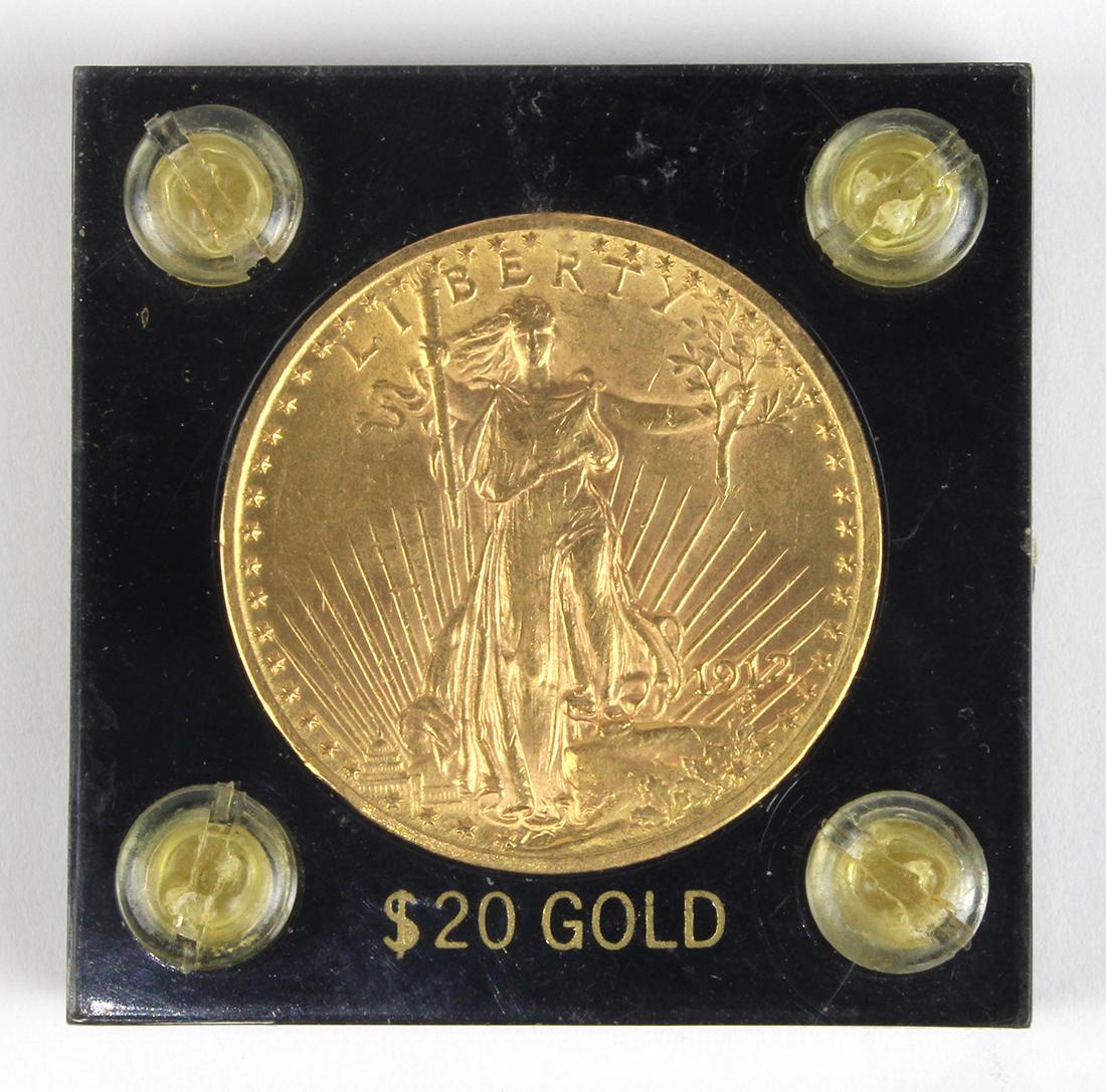 United States 1912 Saint-Gaudens $20 gold coin (1 of 2)