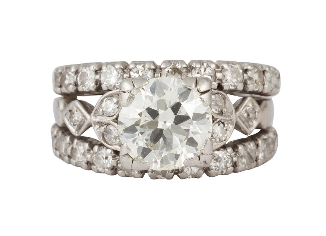 Diamond and platinum ring (1 of 5)