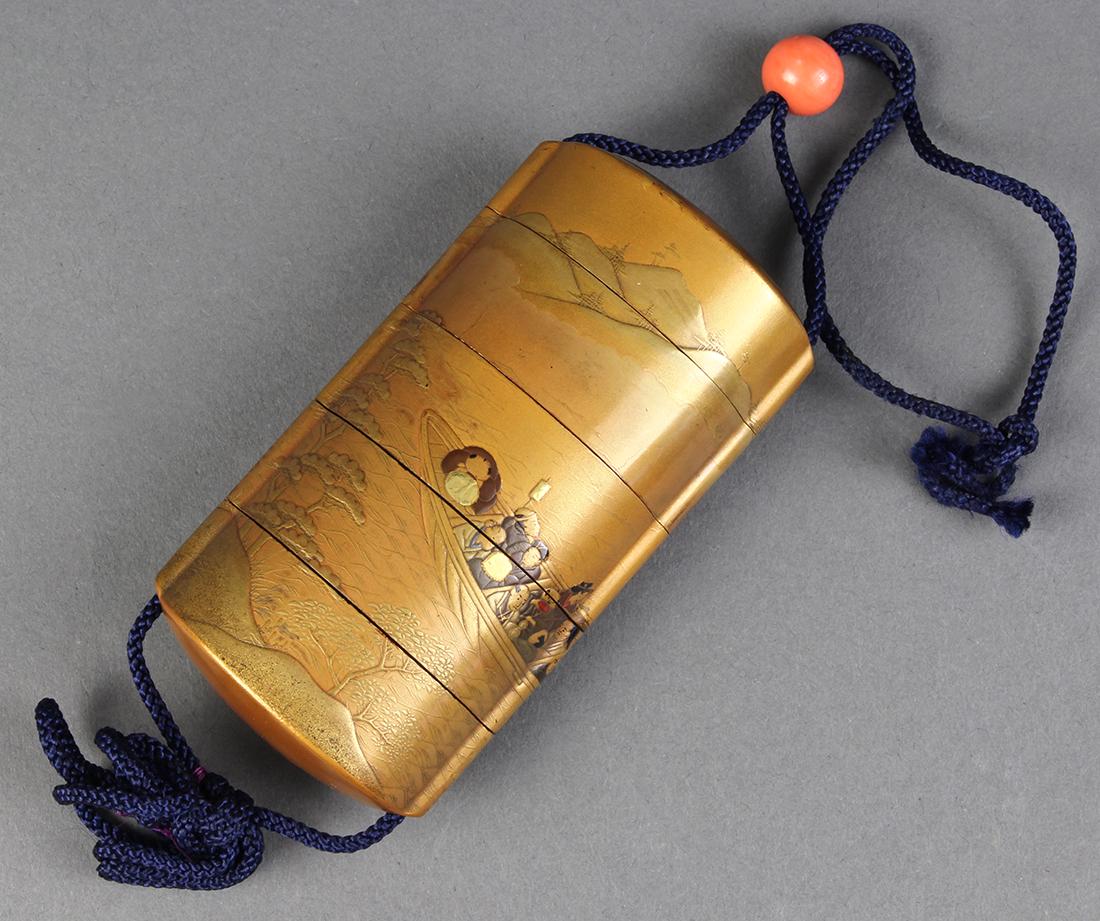 Japanese Inro, Kajikawa, Edo (1 of 4)