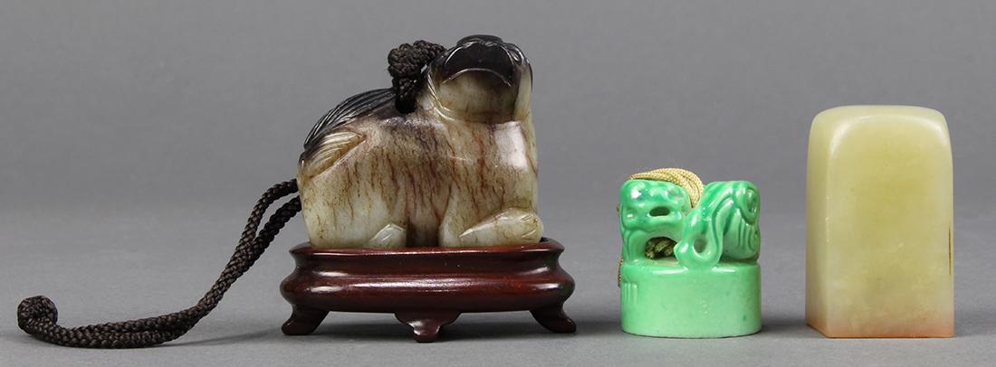 Chinese Jade Toggle and Seals (1 of 5)