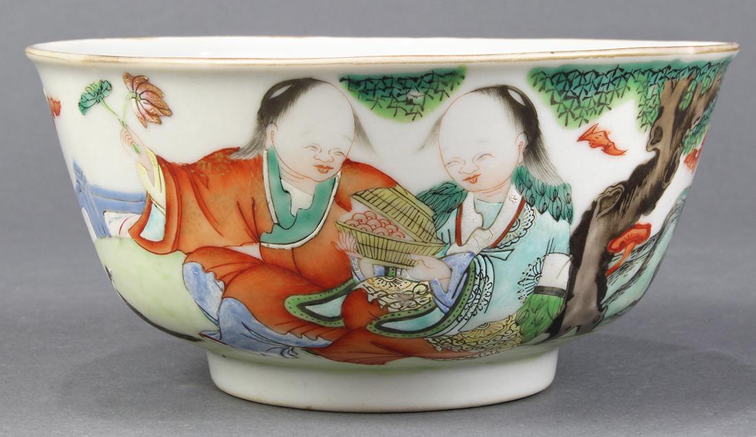 Chinese Porcelain Bowl, Hehe Erxian (1 of 7)