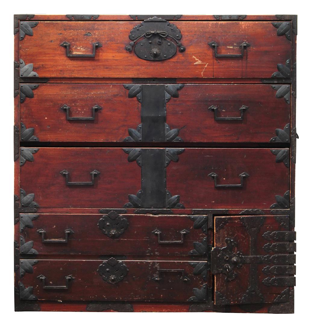 Japanese Tansu Chest, 19c (1 of 4)