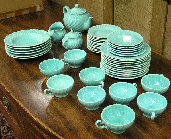 Franciscan 1930s Dinnerware Franciscan Coronado Aqua Dinnerware