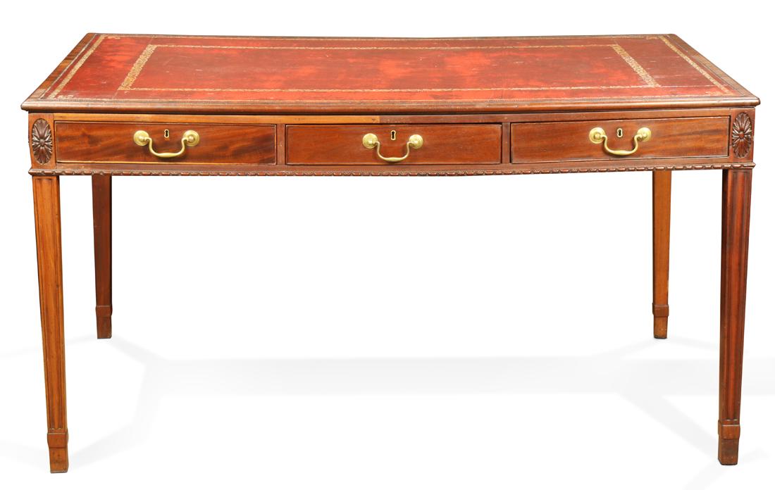 English George III mahogany partner's desk, circa (1 of 3)