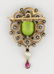 Victorian peridot, diamond, ruby, enamel, freshwater - 2