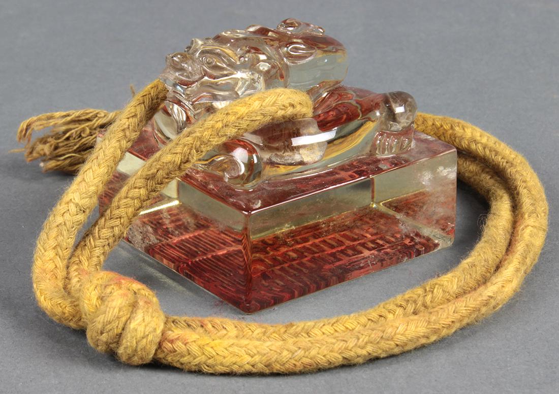 Chinese Rock Crystal Dragon Seal (1 of 5)