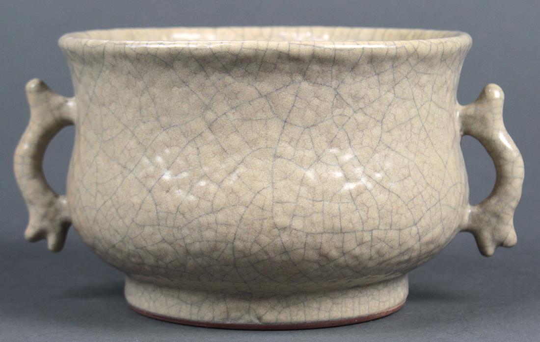 Chinese Guan-type Handled Censer (1 of 5)