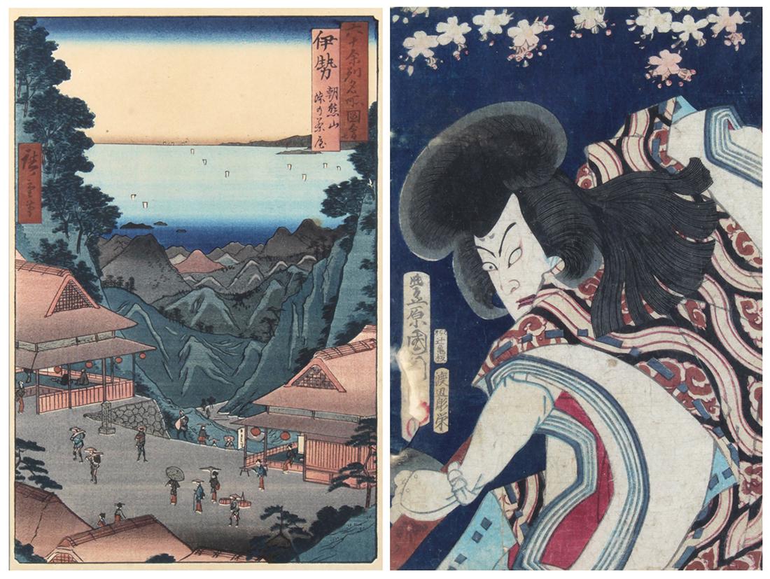 Japanese Woodblock Prints:, Hiroshige, Kunichika (1 of 7)